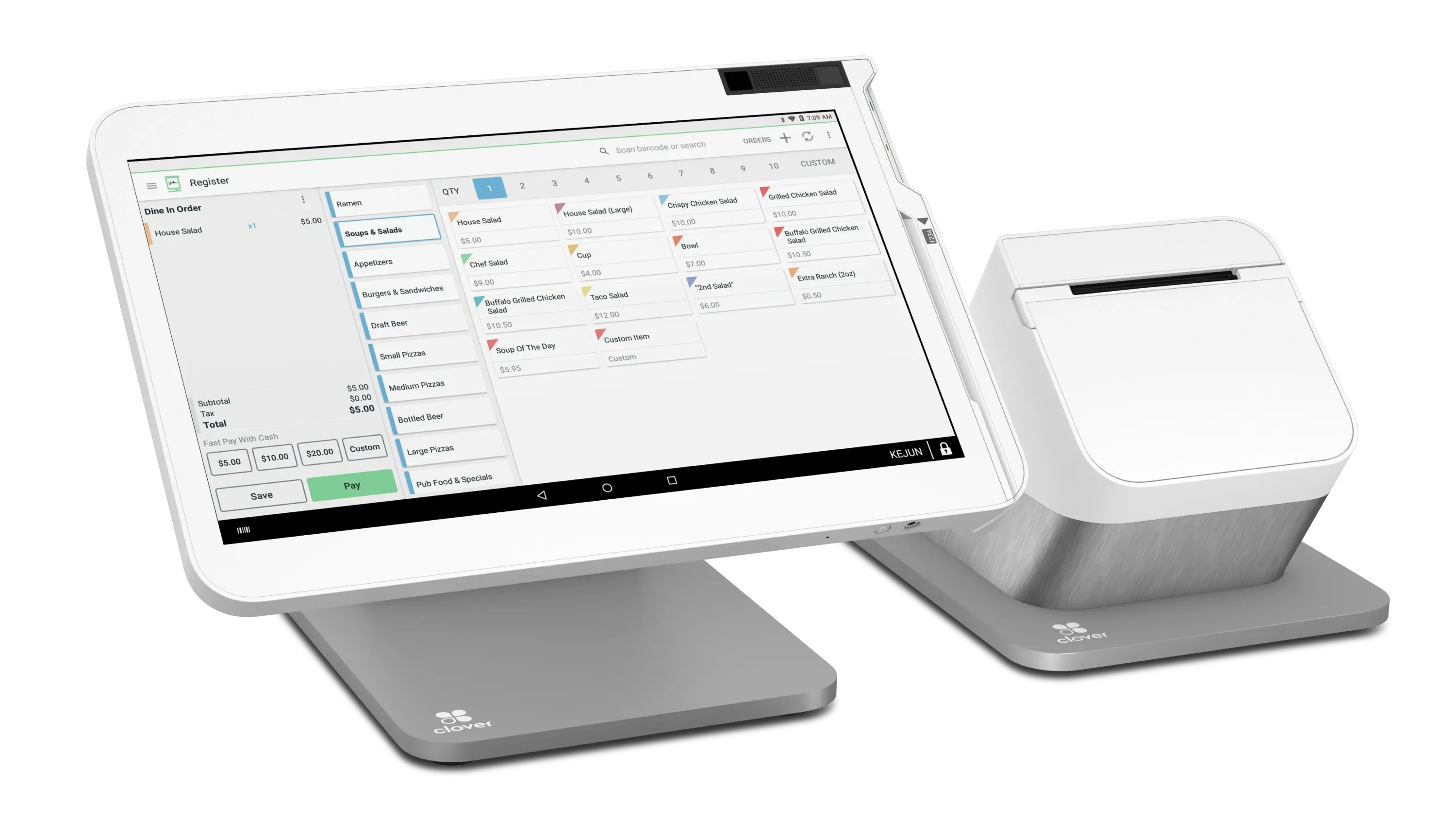 Clover Station Solo POS terminal merchant-facing